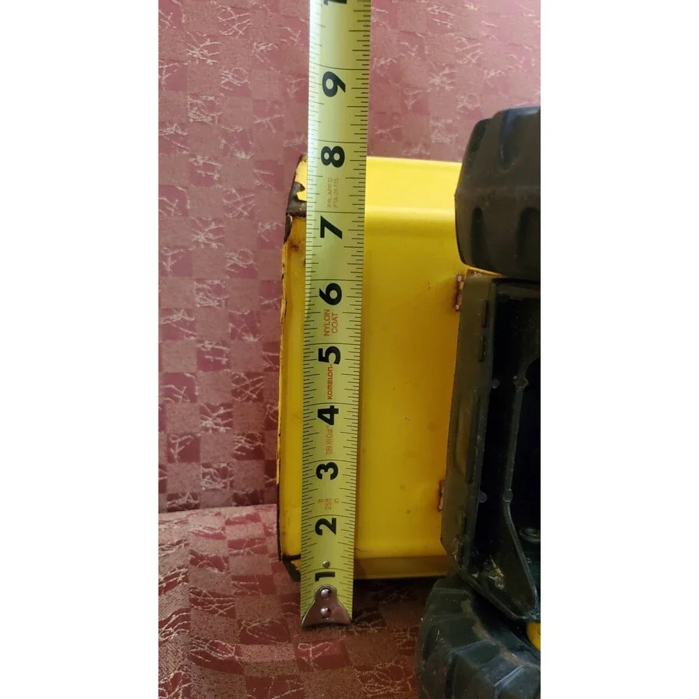 Vintage 1993 Tonka XMB-975 Construction Dump Truck Pressed Steel Yellow Black